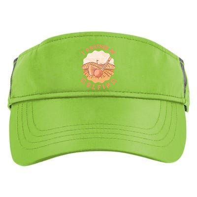 I'd Rather Be Golfing Funny Golf Hobby Adult Drive Performance Visor