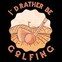 I'd Rather Be Golfing Funny Golf Hobby Impact Tech Backpack