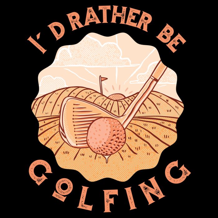I'd Rather Be Golfing Funny Golf Hobby Impact Tech Backpack