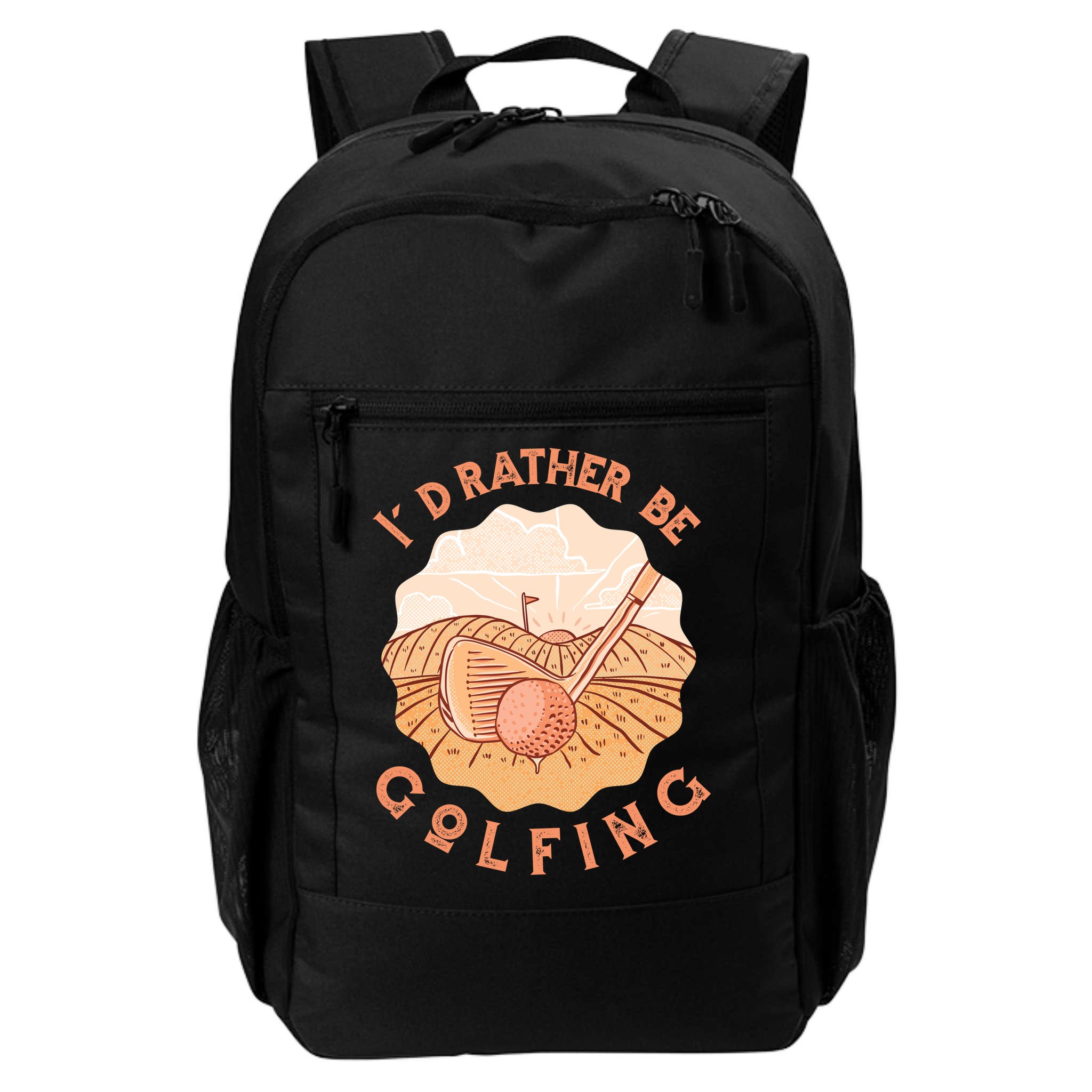 I'd Rather Be Golfing Funny Golf Hobby Backpack