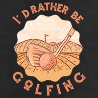 I'd Rather Be Golfing Funny Golf Hobby Adult Drive Performance Visor