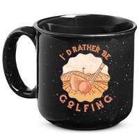 I'd Rather Be Golfing Funny Golf Hobby 15oz Campfire Ceramic Mug