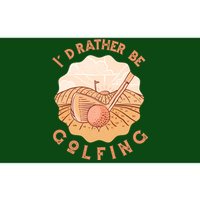 I'd Rather Be Golfing Funny Golf Hobby Bumper Sticker