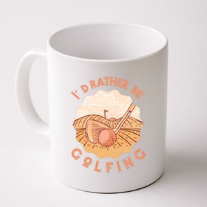 I'd Rather Be Golfing Funny Golf Hobby Coffee Mug