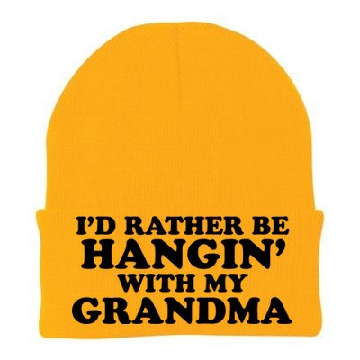 I'd Rather Be Hangin' With My Grandma Knit Cap Winter Beanie