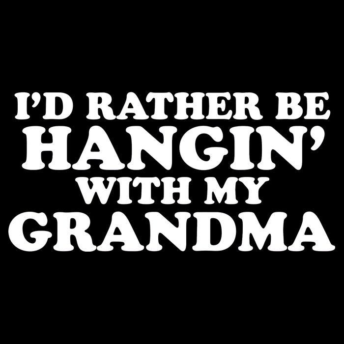 I'd Rather Be Hangin' With My Grandma 7-Panel Snapback Hat