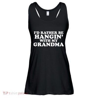 I'd Rather Be Hangin' With My Grandma Ladies Essential Flowy Tank