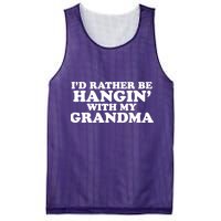 I'd Rather Be Hangin' With My Grandma Mesh Reversible Basketball Jersey Tank