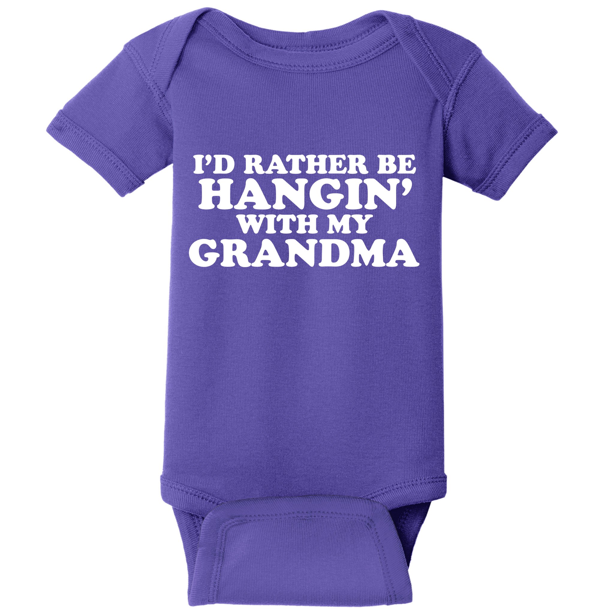 I'd Rather Be Hangin' With My Grandma Baby Bodysuit