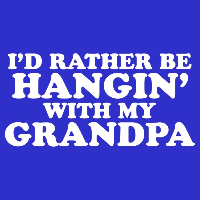I'd Rather Be Hangin' With My Grandpa V-Neck T-Shirt