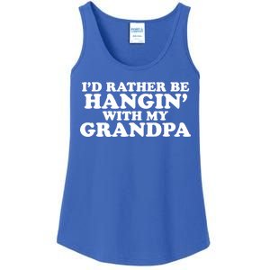 I'd Rather Be Hangin' With My Grandpa Ladies Essential Tank