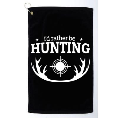 I'd Rather Be Hunting Golf Towel