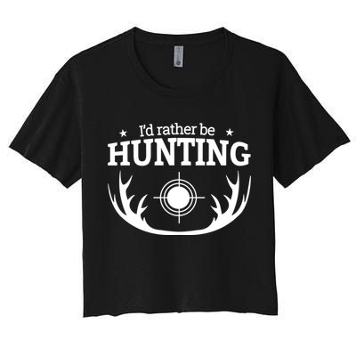 I'd Rather Be Hunting Crop Top