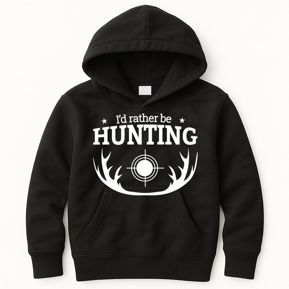 I'd Rather Be Hunting Kids Hoodie