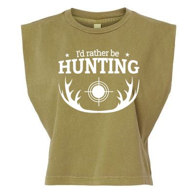 I'd Rather Be Hunting Garment-Dyed Women's Muscle Tee