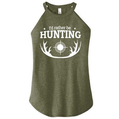 I'd Rather Be Hunting Women's Perfect Tri Rocker Tank