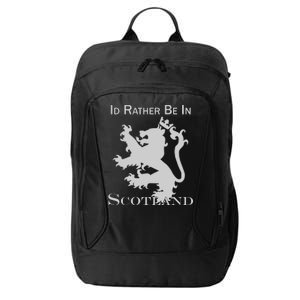 Id Rather Be In Scotland City Backpack