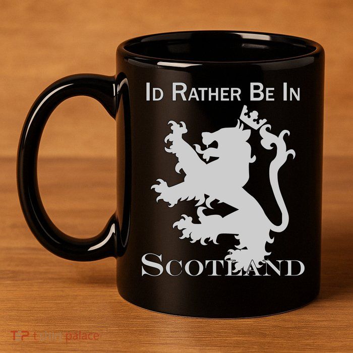 Id Rather Be In Scotland 11oz C Handle Ceramic Mug