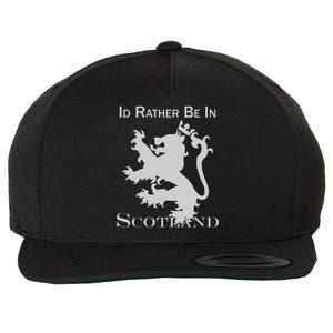 Id Rather Be In Scotland Wool Snapback Cap