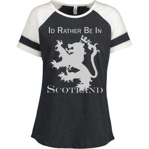 Id Rather Be In Scotland Enza Ladies Jersey Colorblock Tee