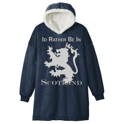 Id Rather Be In Scotland Hooded Wearable Blanket