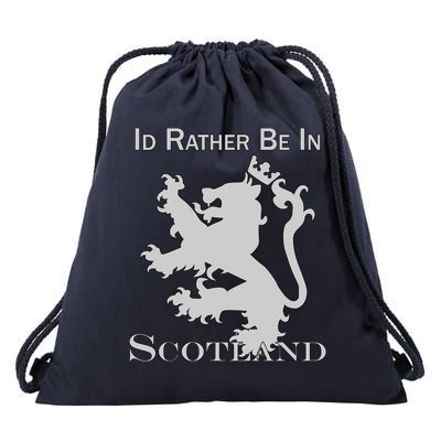 Id Rather Be In Scotland Drawstring Bag