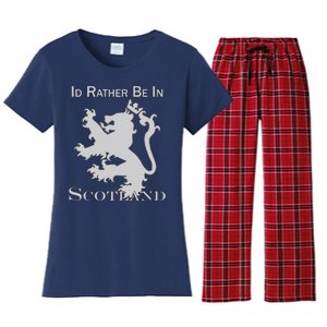 Id Rather Be In Scotland Women's Flannel Pajama Set