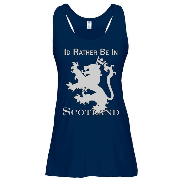 Id Rather Be In Scotland Ladies Essential Flowy Tank