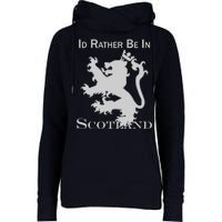 Id Rather Be In Scotland Womens Funnel Neck Pullover Hood