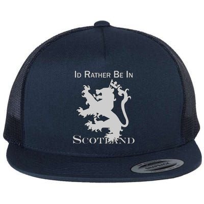 Id Rather Be In Scotland Flat Bill Trucker Hat