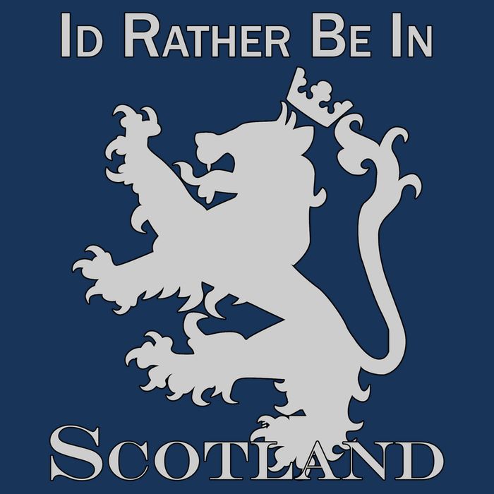 Id Rather Be In Scotland Flat Bill Trucker Hat