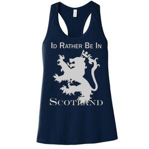 Id Rather Be In Scotland Women's Racerback Tank