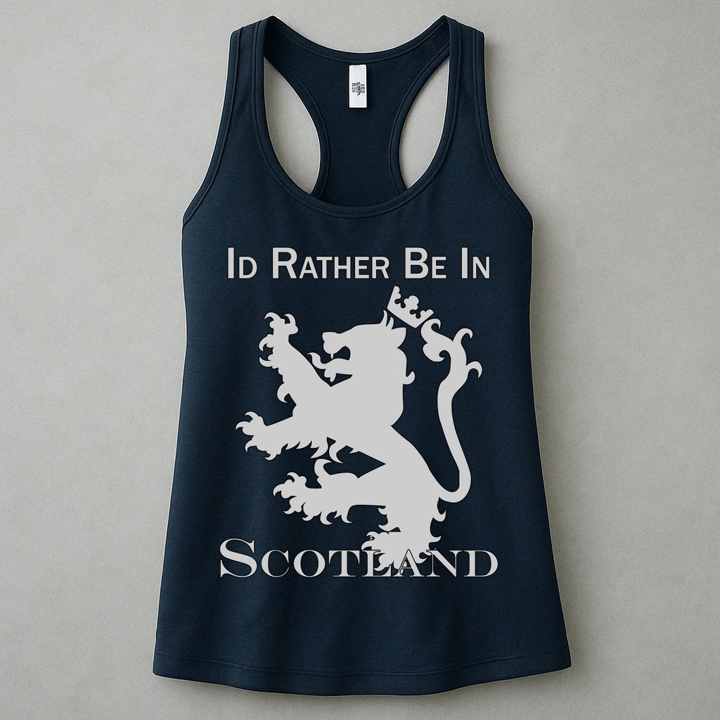 Id Rather Be In Scotland Womens Tank Top