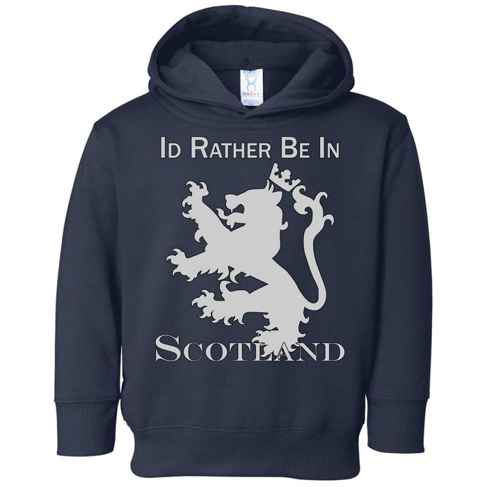 Id Rather Be In Scotland Toddler Hoodie