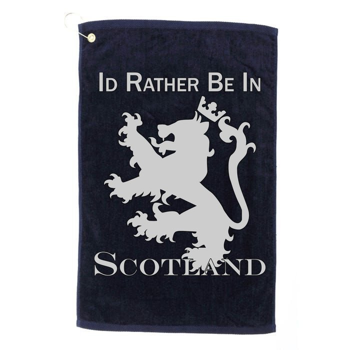 Id Rather Be In Scotland Golf Towel