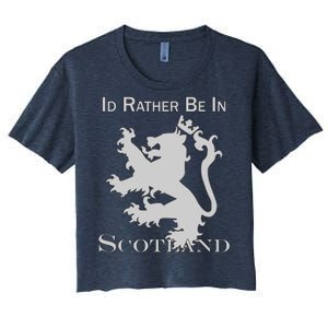 Id Rather Be In Scotland Women's Crop Top Tee