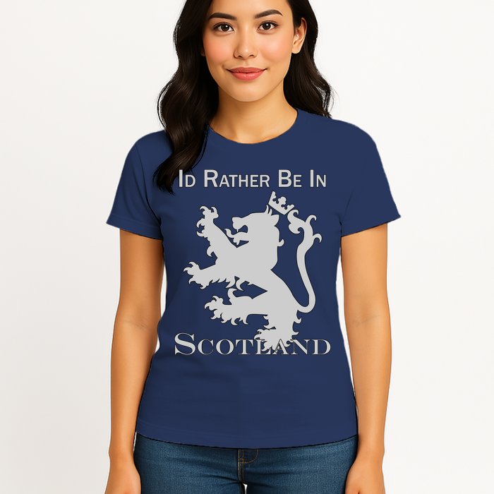 Id Rather Be In Scotland Womens T-Shirt