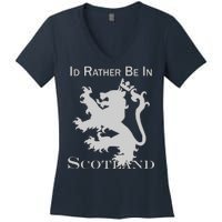 Id Rather Be In Scotland Women's V-Neck T-Shirt