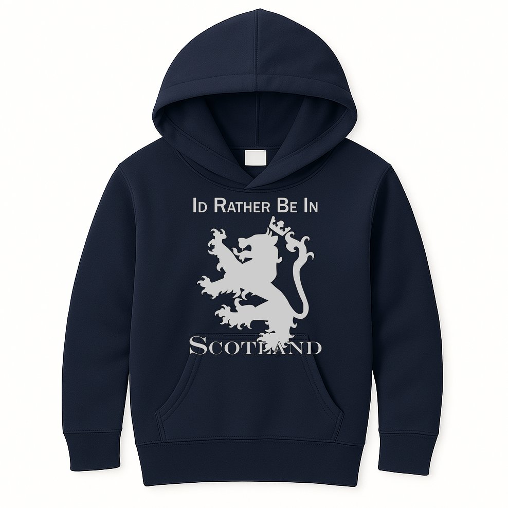 Id Rather Be In Scotland Kids Hoodie