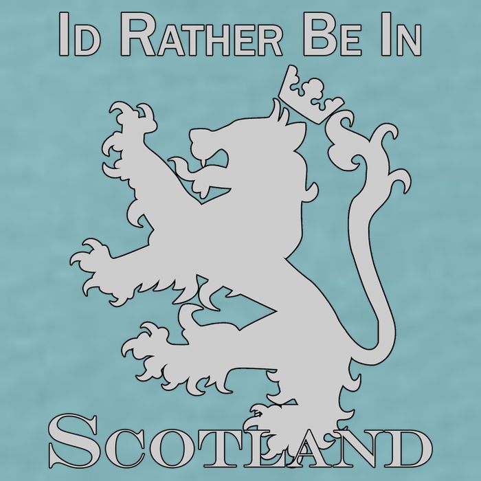 Id Rather Be In Scotland Sueded Cloud Jersey T-Shirt