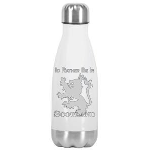 Id Rather Be In Scotland Stainless Steel Insulated Water Bottle