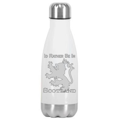 Id Rather Be In Scotland Stainless Steel Insulated Water Bottle