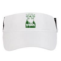 I'd Rather Be In The Woods Funny Hiking Adult Drive Performance Visor