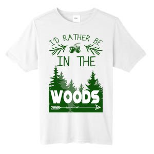 I'd Rather Be In The Woods Funny Hiking Tall Fusion ChromaSoft Performance T-Shirt