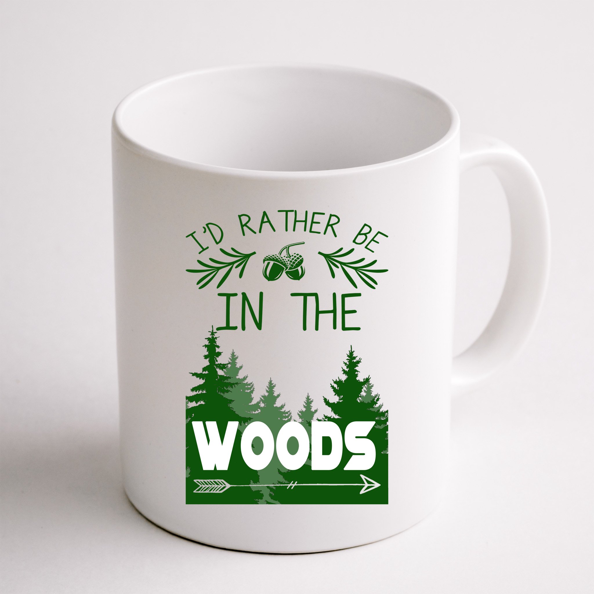 I'd Rather Be In The Woods Funny Hiking Mug