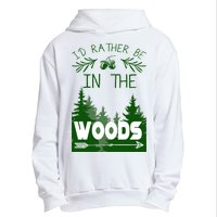 I'd Rather Be In The Woods Funny Hiking Urban Pullover Hoodie