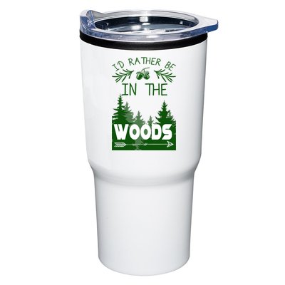 I'd Rather Be In The Woods Funny Hiking Tumbler