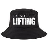 I'd Rather Be Lifting Funny Workout Gym Cool Comfort Performance Bucket Hat