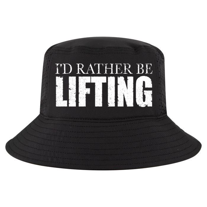 I'd Rather Be Lifting Funny Workout Gym Cool Comfort Performance Bucket Hat
