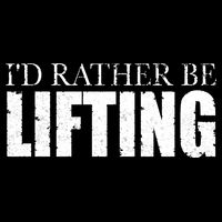 I'd Rather Be Lifting Funny Workout Gym Apron